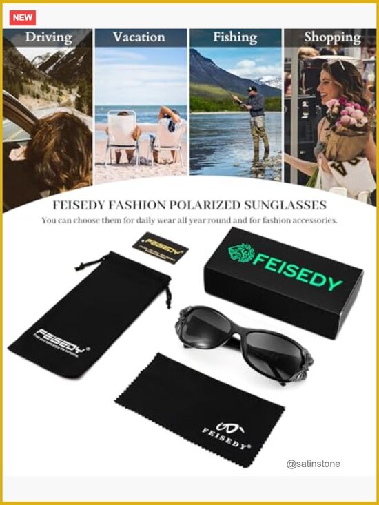 Trendy Butterfly Wrap Around Polarized Sunglasses UV400 Protection main image 5